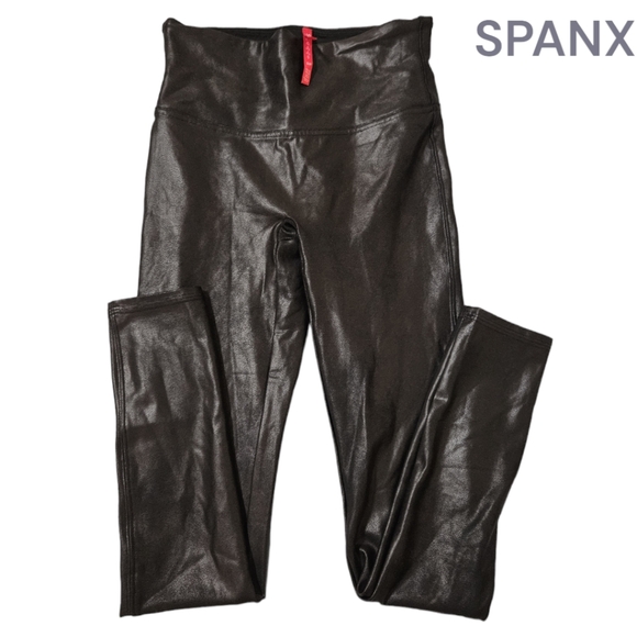 SPANX Faux Leather Leggings - Picture 2 of 9